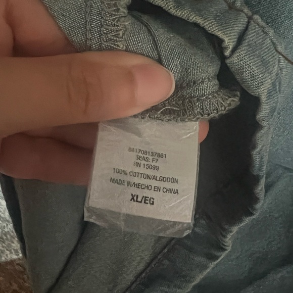 R1983 Denim Pullover Tunic Dress - Picture 6 of 6